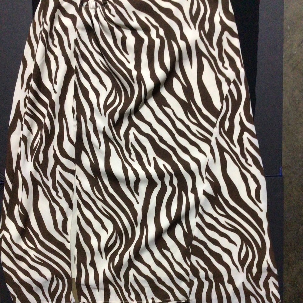 Petite Studio Brown & Cream Skirt - Picture 5 of 10